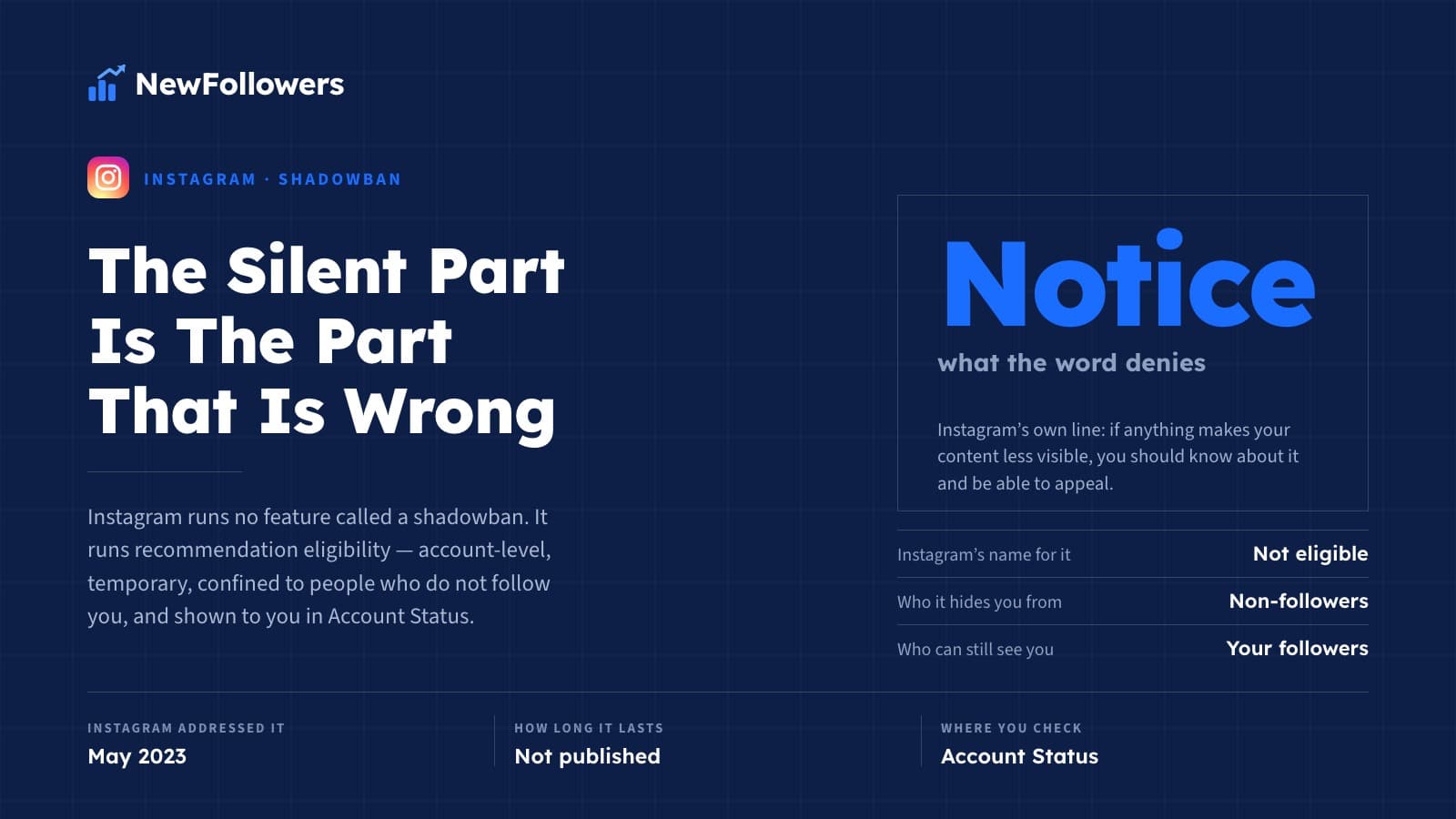 Instagram Shadowban: What Instagram Documents, and What the Word Gets Used For